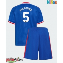 Camiseta Manchester United Harry Maguire #5 Visitante Equipación para niños 2026-27 manga corta (+ pantalones cortos)